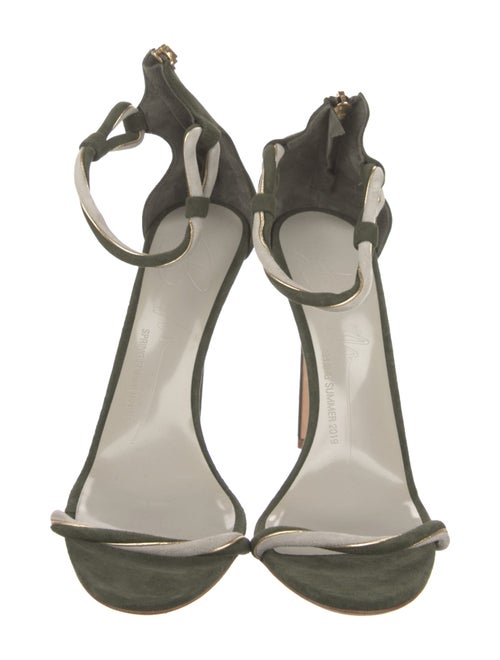 Brandon Maxwell Suede Sandals