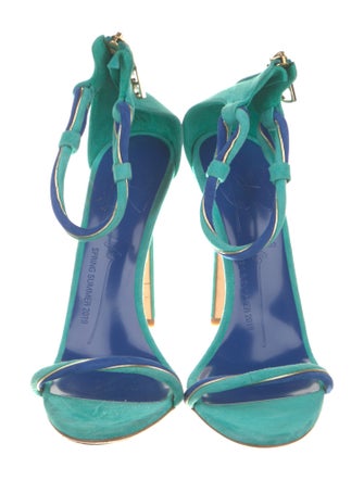 Brandon Maxwell Suede Sandals