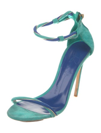 Brandon Maxwell Suede Sandals