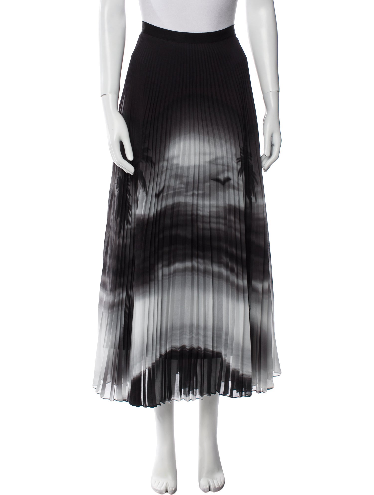 Brandon Maxwell Printed Midi Length Skirt