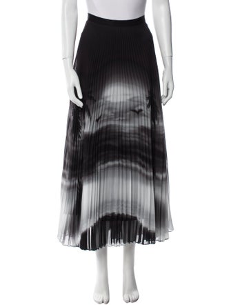 Brandon Maxwell Printed Midi Length Skirt