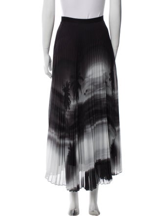 Brandon Maxwell Printed Midi Length Skirt
