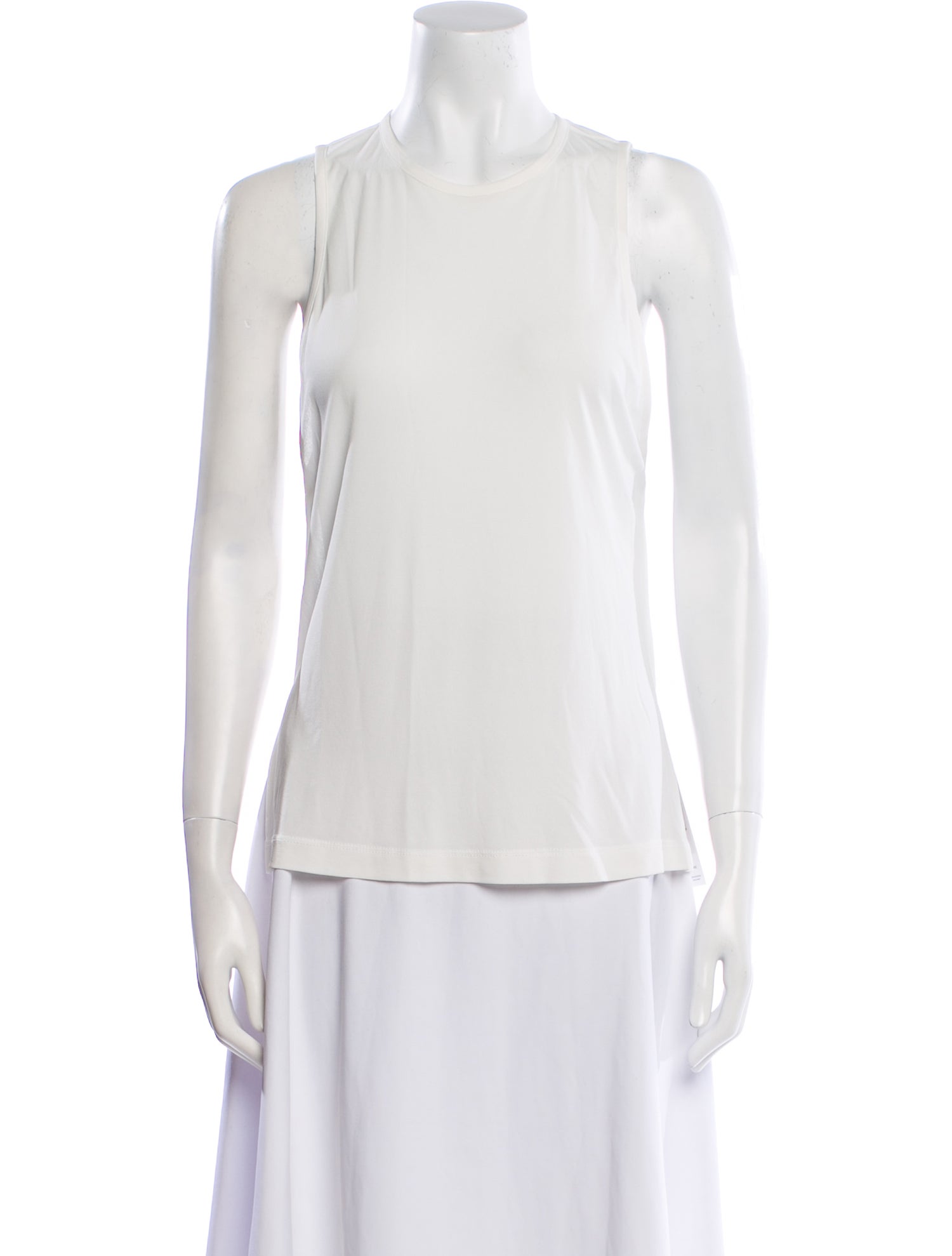 Brandon Maxwell Crew Neck Sleeveless Top