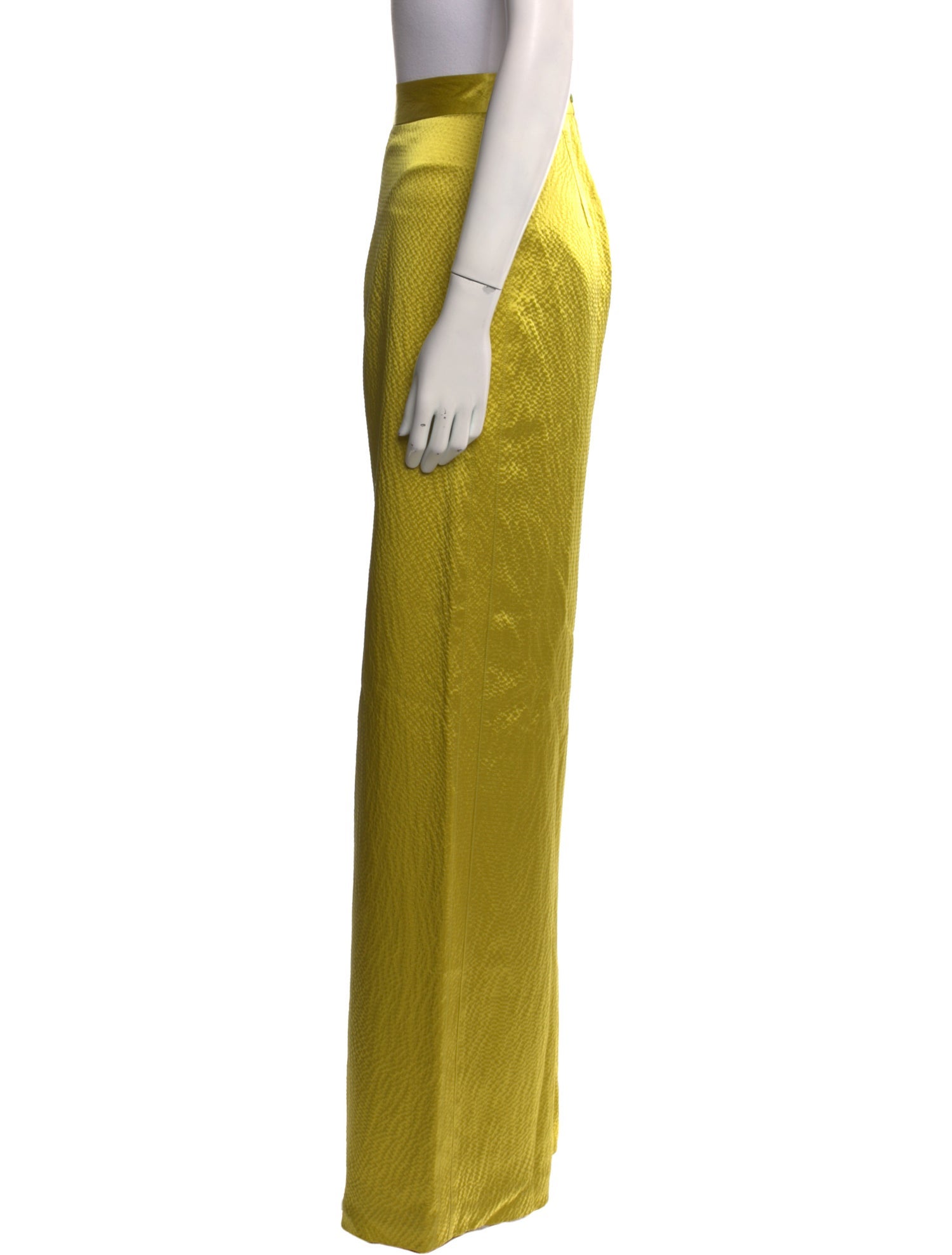 Brandon Maxwell Silk Wide Leg Pants