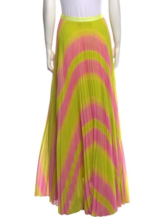 Brandon Maxwell Striped Long Skirt