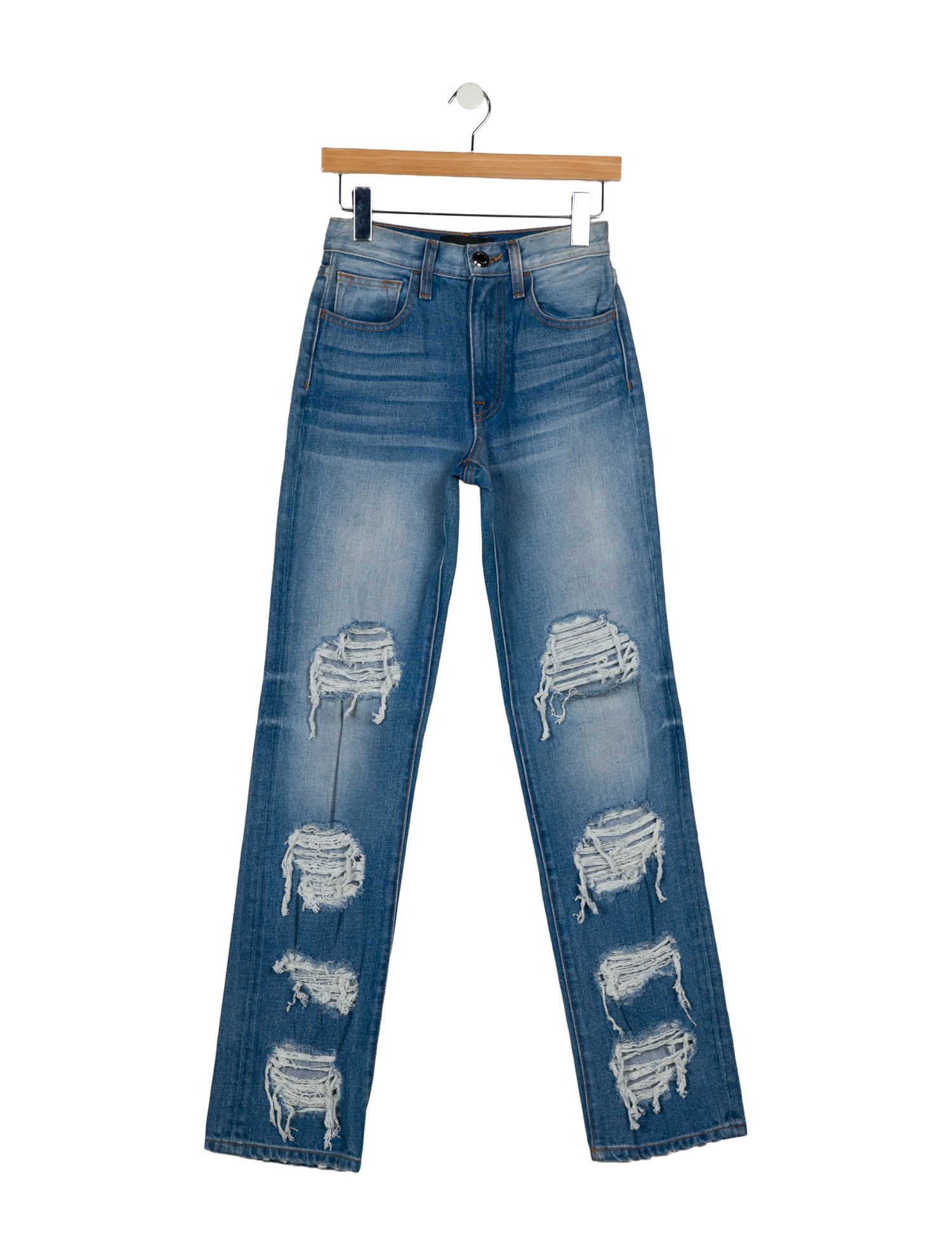 Brandon Maxwell High-Rise Straight Leg Jeans w/ Tags