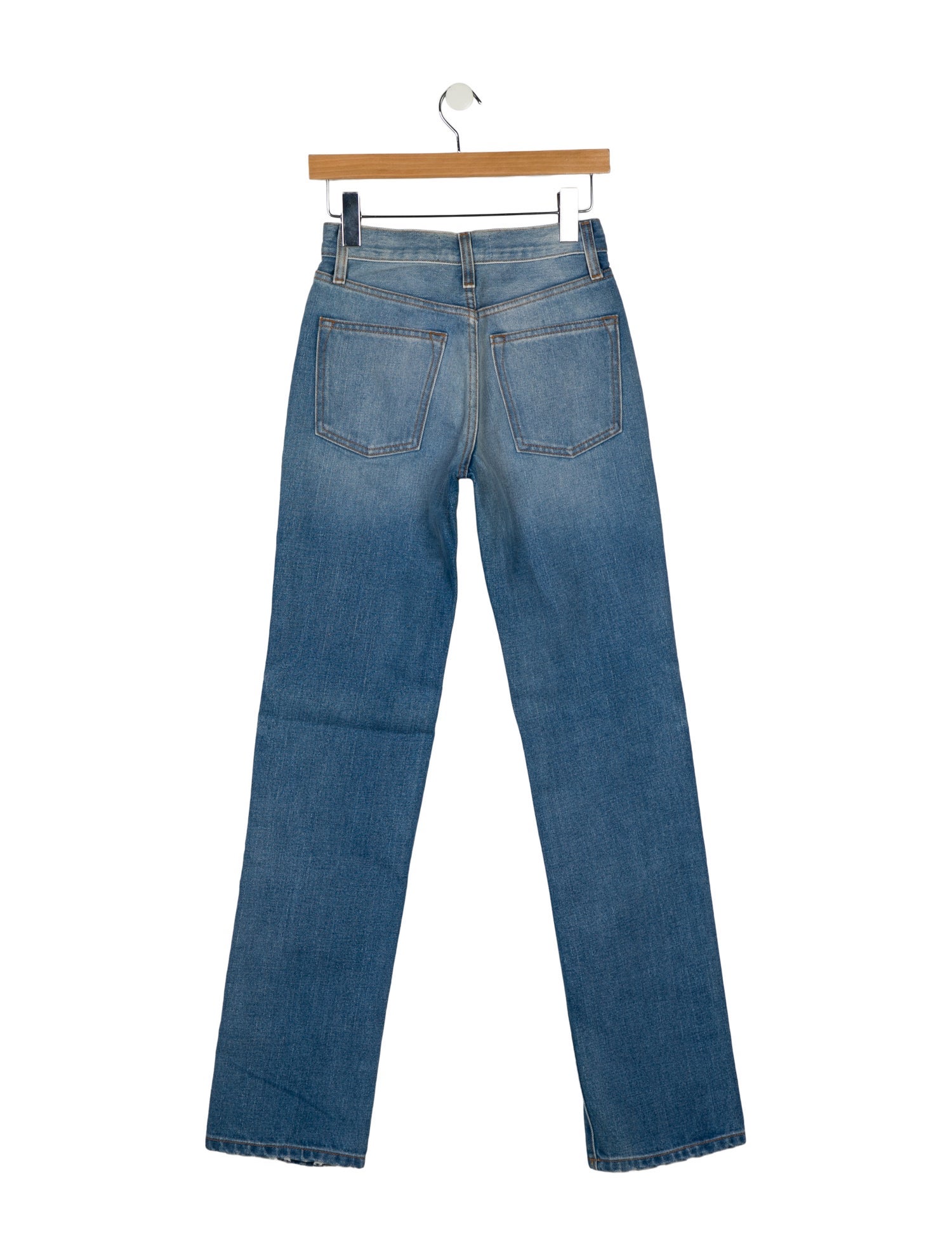 Brandon Maxwell High-Rise Straight Leg Jeans w/ Tags