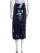 Brandon Maxwell Sequin Midi Length Skirt