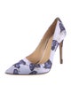 Brandon Maxwell Printed Slingback Pumps
