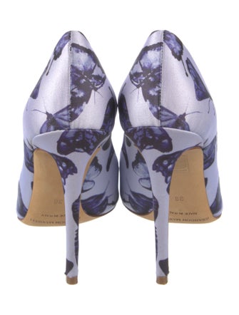 Brandon Maxwell Printed Slingback Pumps