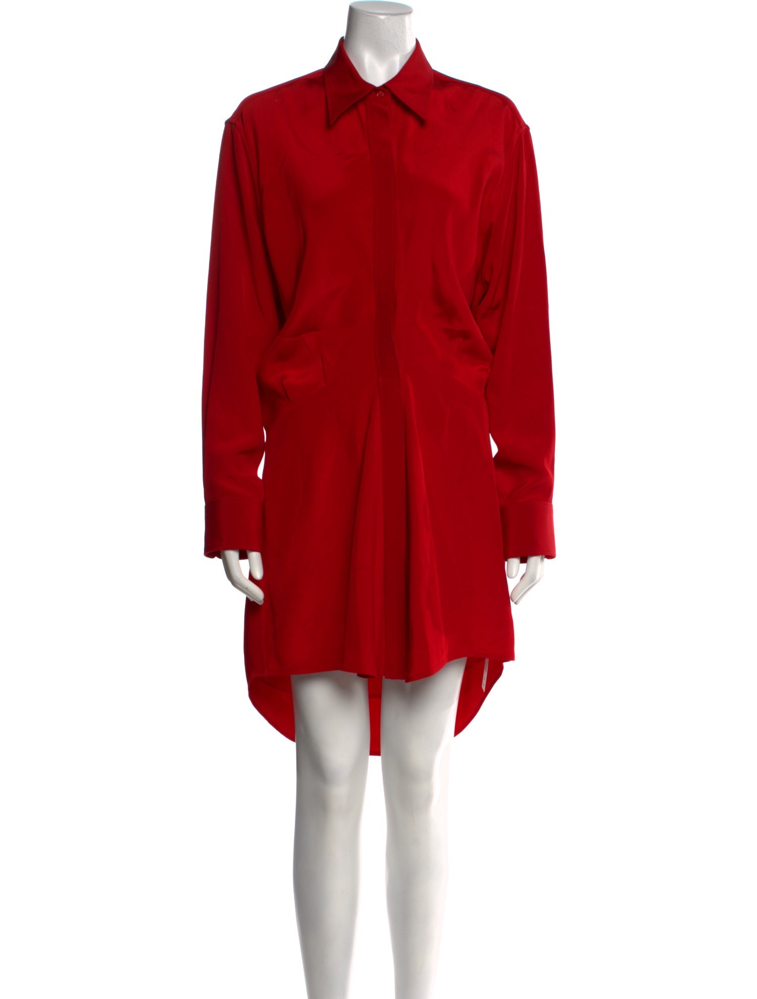 Brandon Maxwell Silk Knee-Length Dress