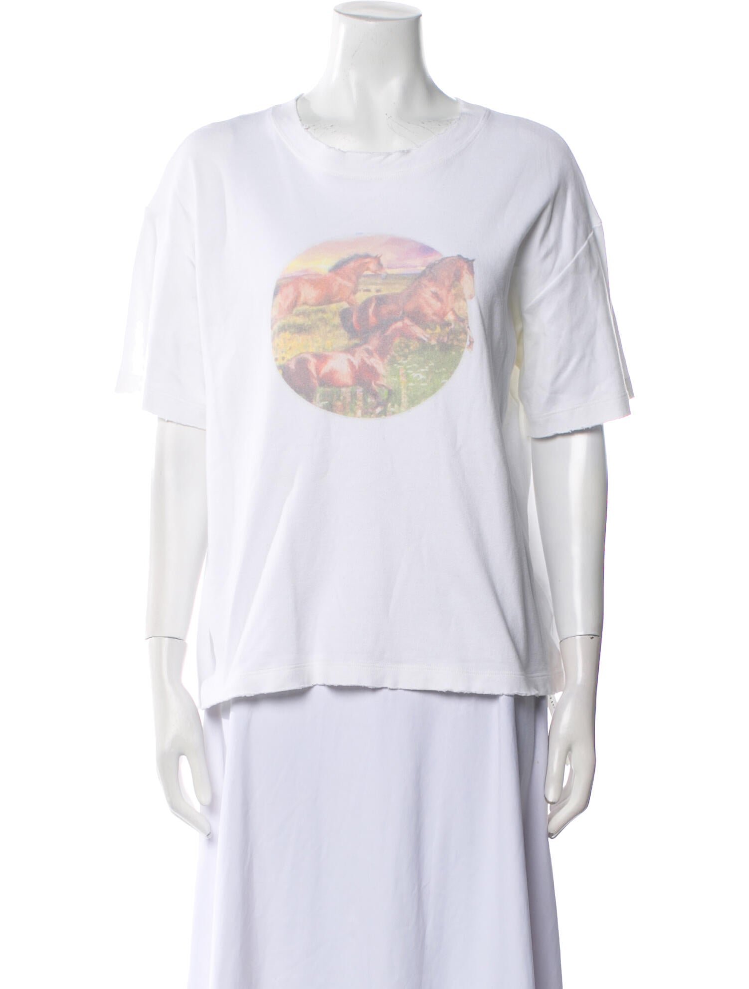 Brandon Maxwell Graphic Print Crew Neck T-Shirt