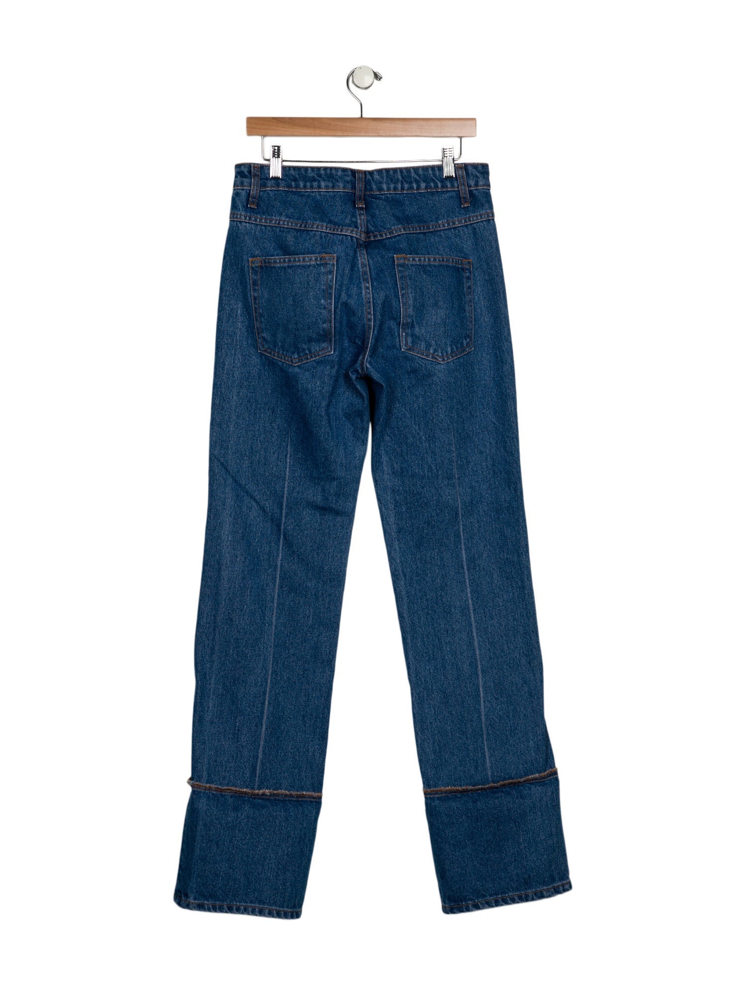 Brandon Maxwell Mid-Rise Wide Leg Jeans w/ Tags