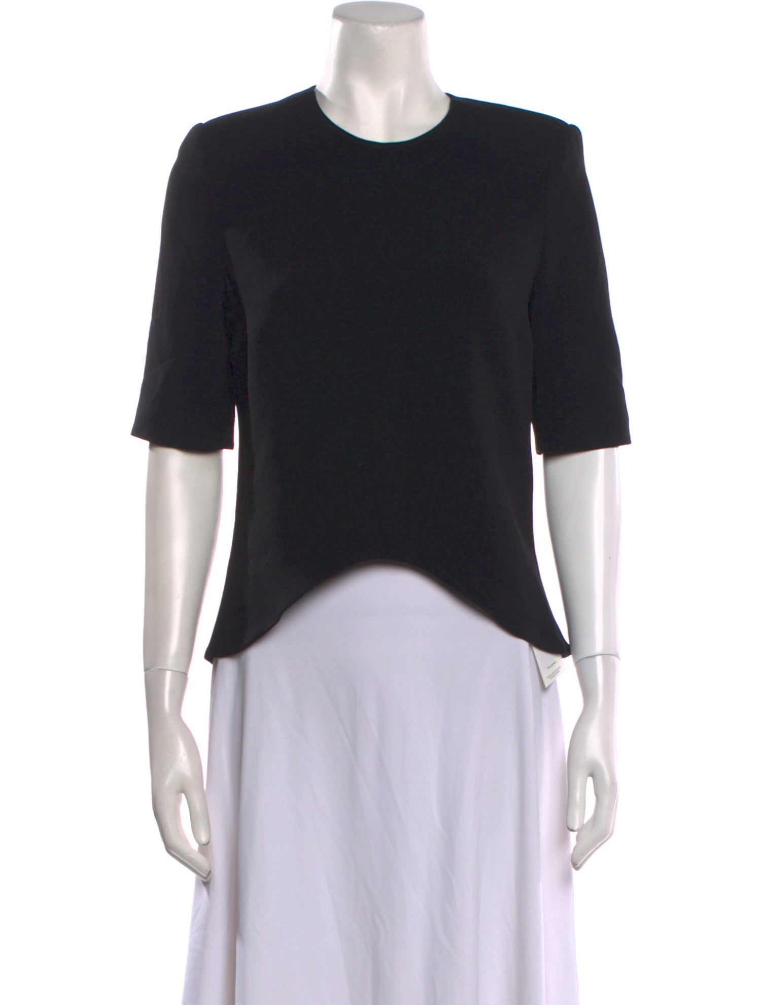 Brandon Maxwell Crew Neck Short Sleeve T-Shirt