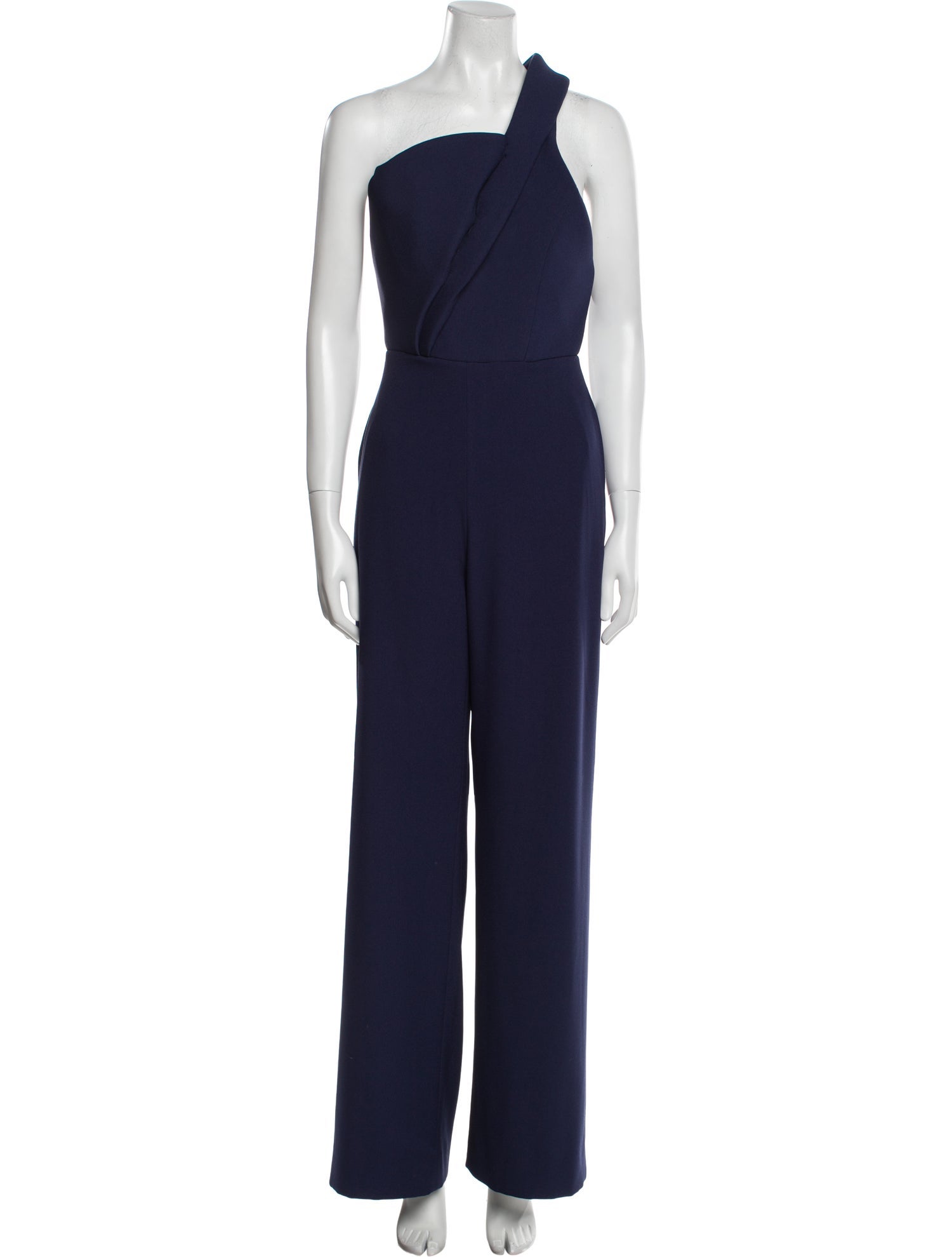 Brandon Maxwell One-Shoulder Jumpsuit