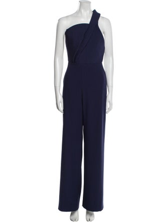 Brandon Maxwell One-Shoulder Jumpsuit