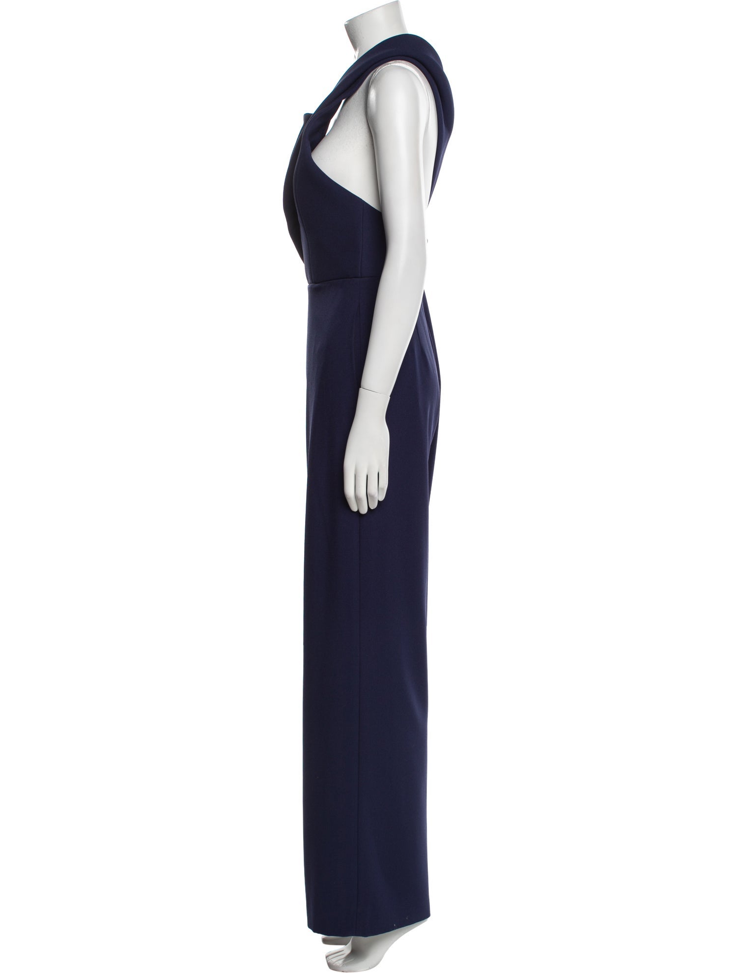 Brandon Maxwell One-Shoulder Jumpsuit