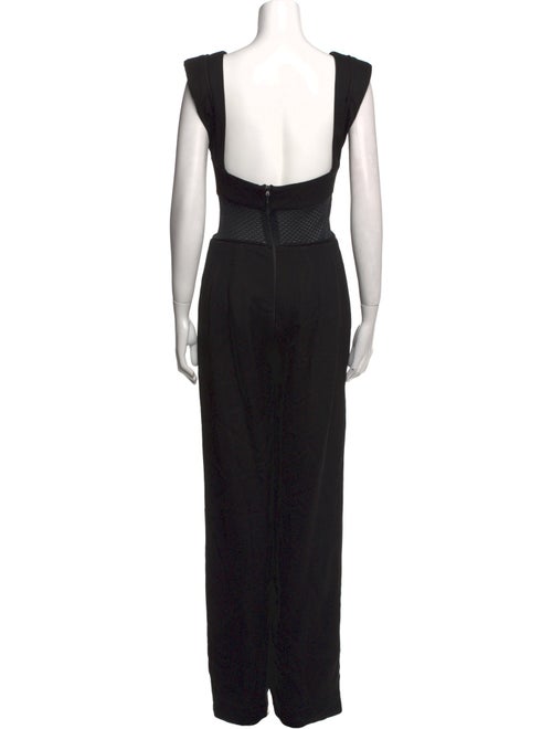 Brandon Maxwell Plunge Neckline Jumpsuit