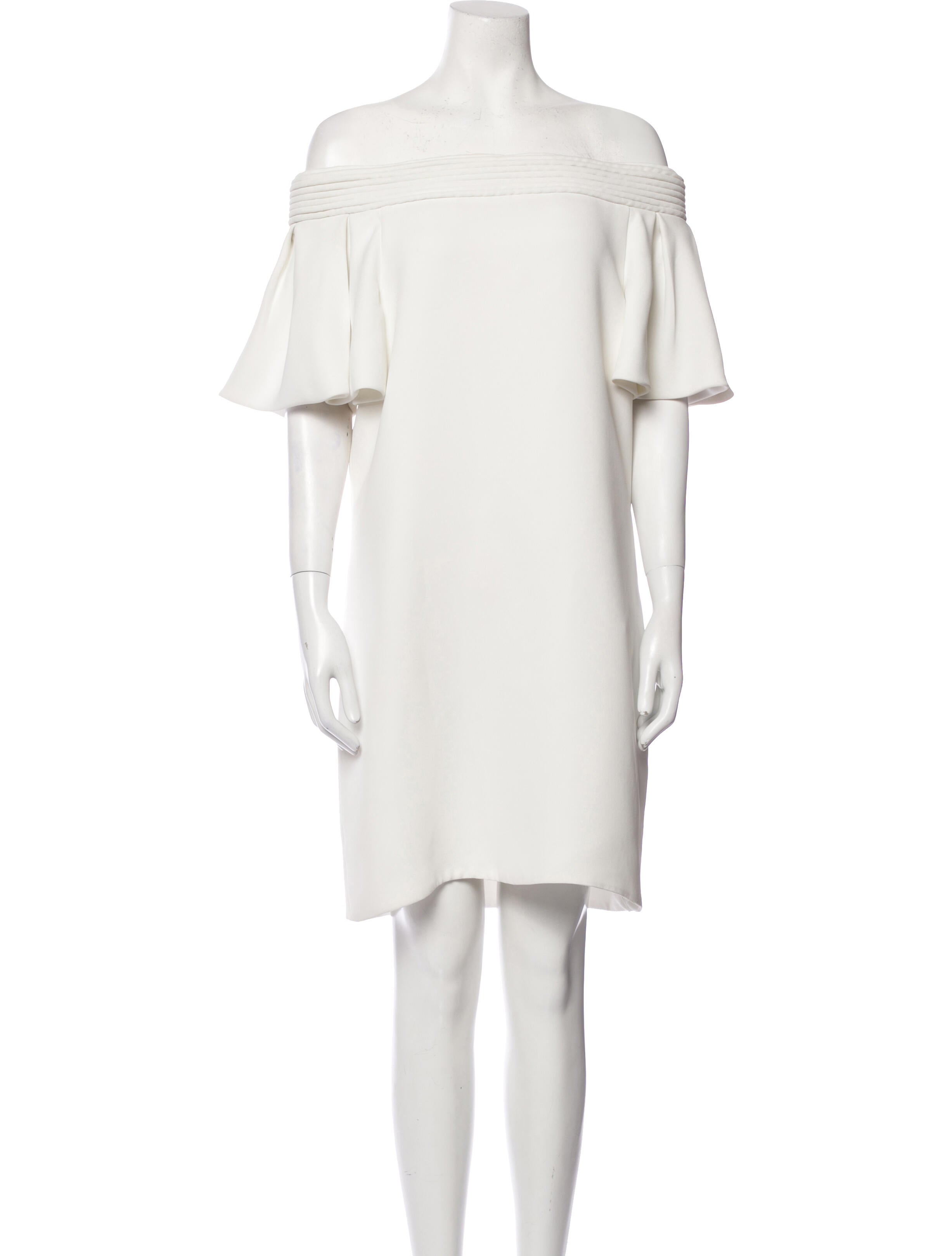 Brandon Maxwell Off-The-Shoulder Mini Dress