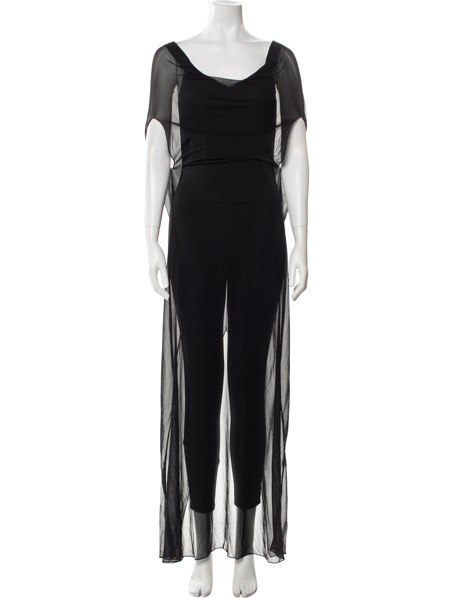 Brandon Maxwell Cowl Neck Long Dress