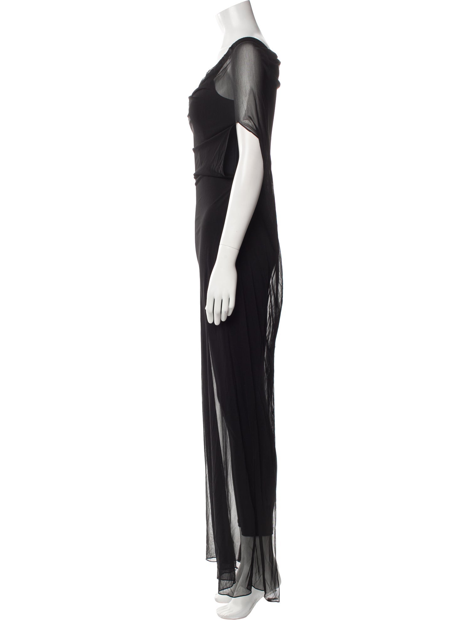 Brandon Maxwell Cowl Neck Long Dress
