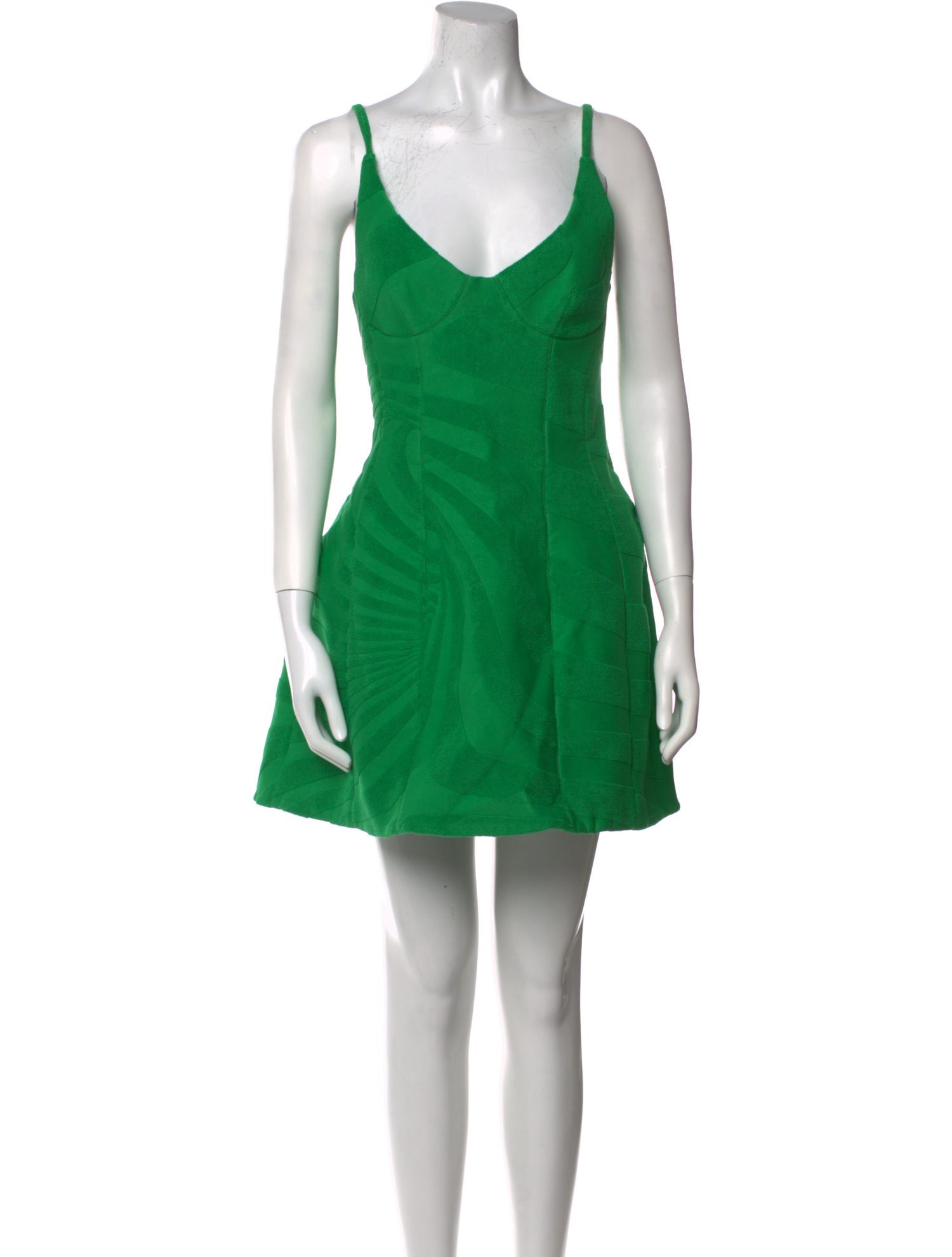Brandon Maxwell V-Neck Mini Dress w/ Tags