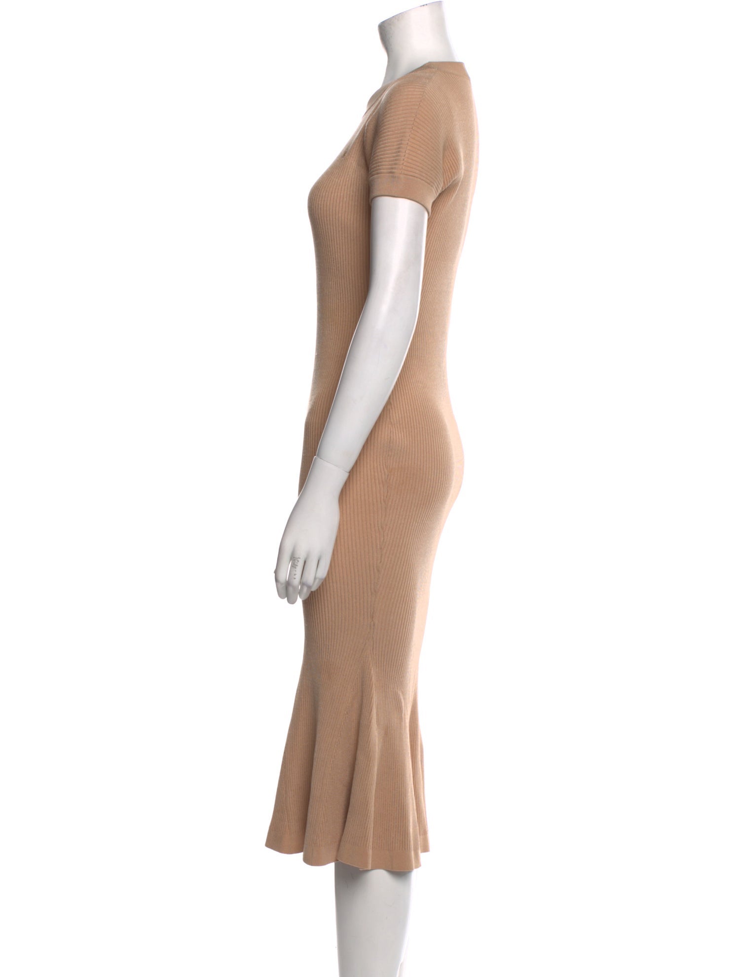 Brandon Maxwell Crew Neck Midi Length Dress