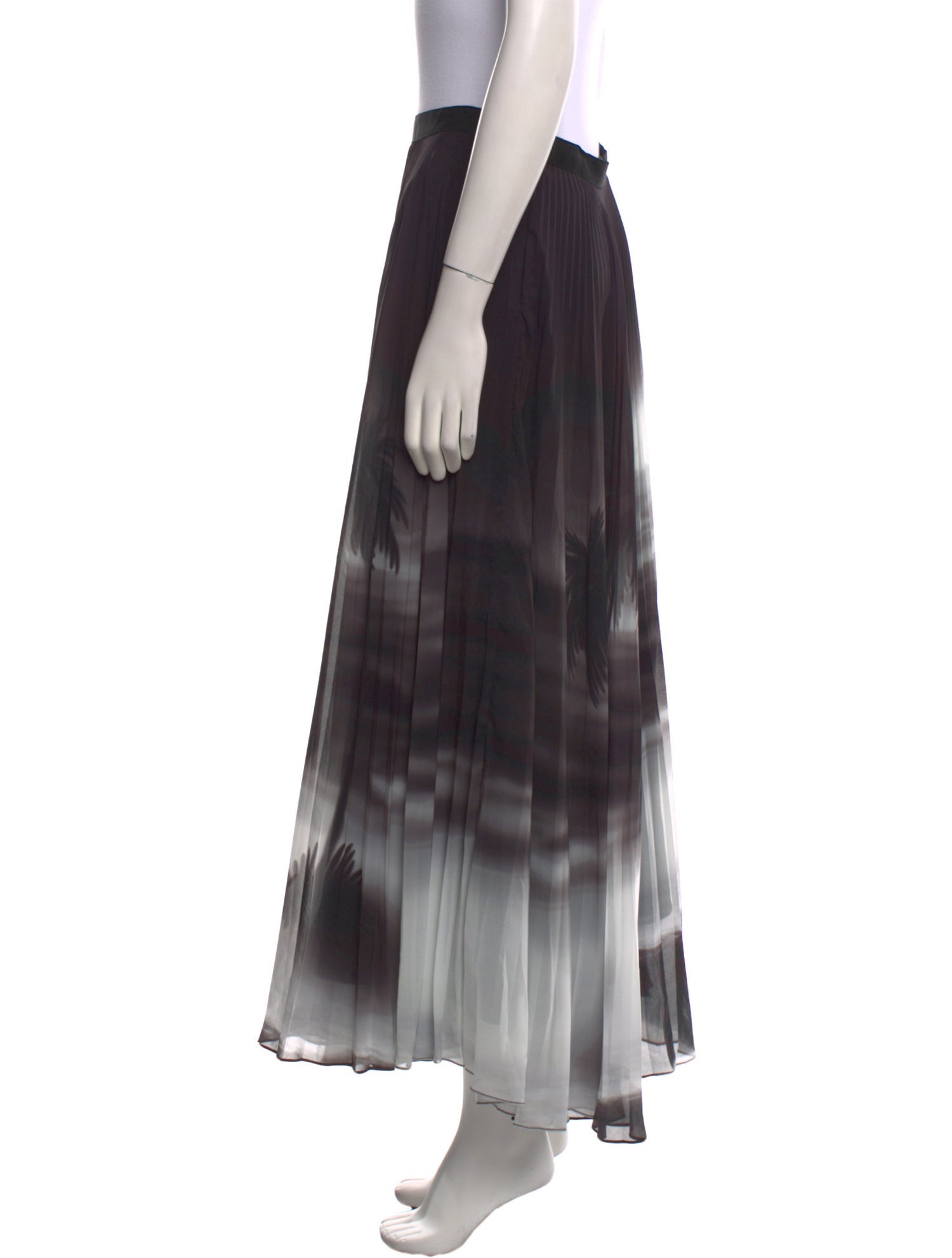 Brandon Maxwell Printed Midi Length Skirt