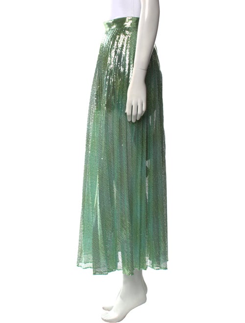 Brandon Maxwell Sequin Embellishments Midi Length Skirt