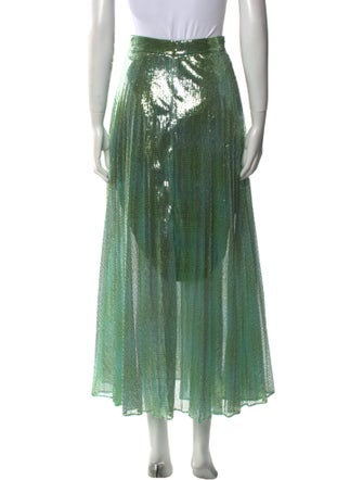 Brandon Maxwell Sequin Embellishments Midi Length Skirt