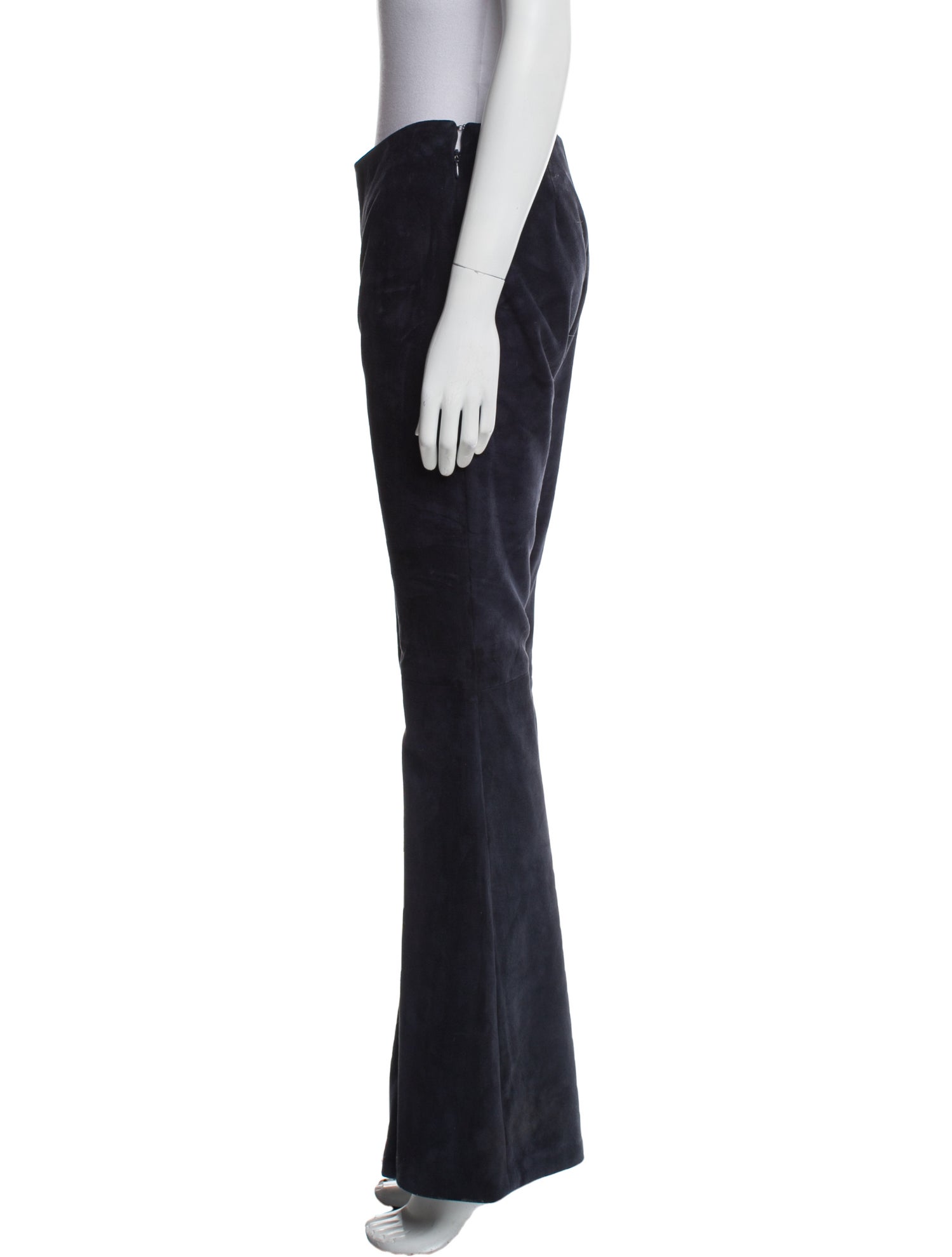 Brandon Maxwell Suede Wide Leg Pants