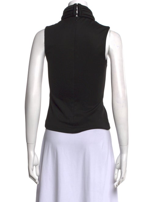 Brandon Maxwell Turtleneck Sleeveless Top