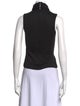 Brandon Maxwell Turtleneck Sleeveless Top