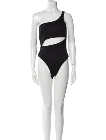 Brandon Maxwell Tops One-Shoulder Sleeveless Bodysuit S