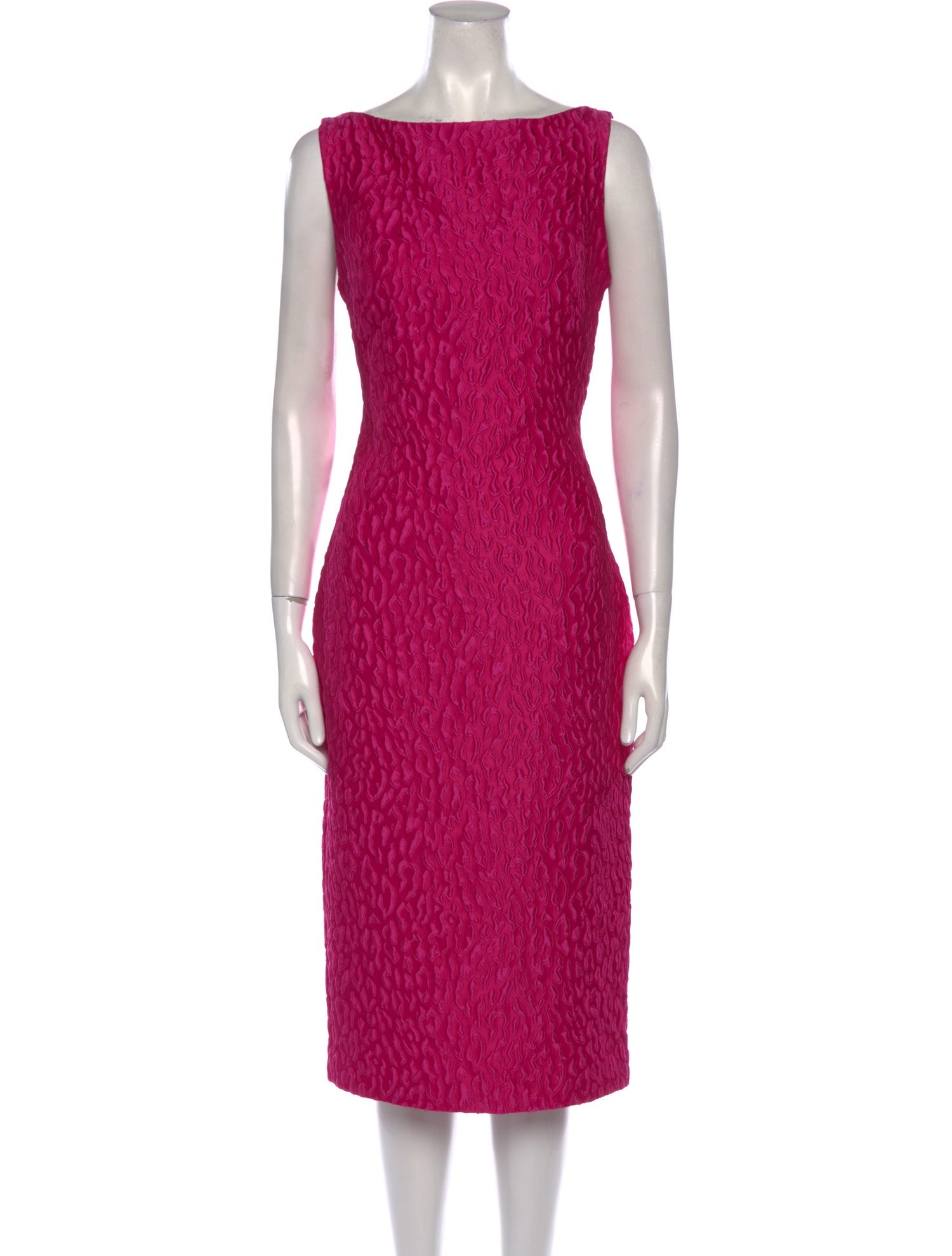 Brandon Maxwell Bateau Neckline Midi Length Dress w/ Tags