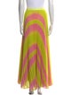 Brandon Maxwell Striped Midi Length Skirt