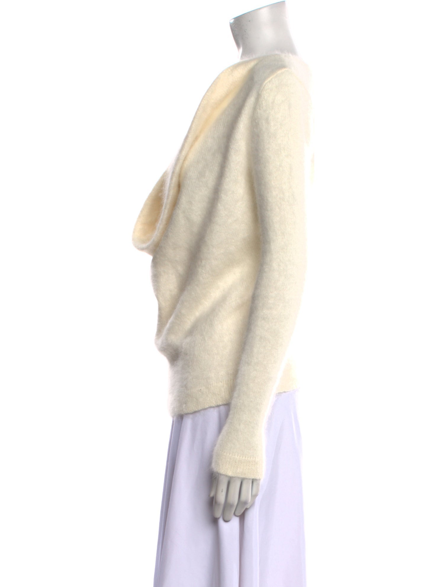 Brandon Maxwell Wool Cowl Neck Sweater