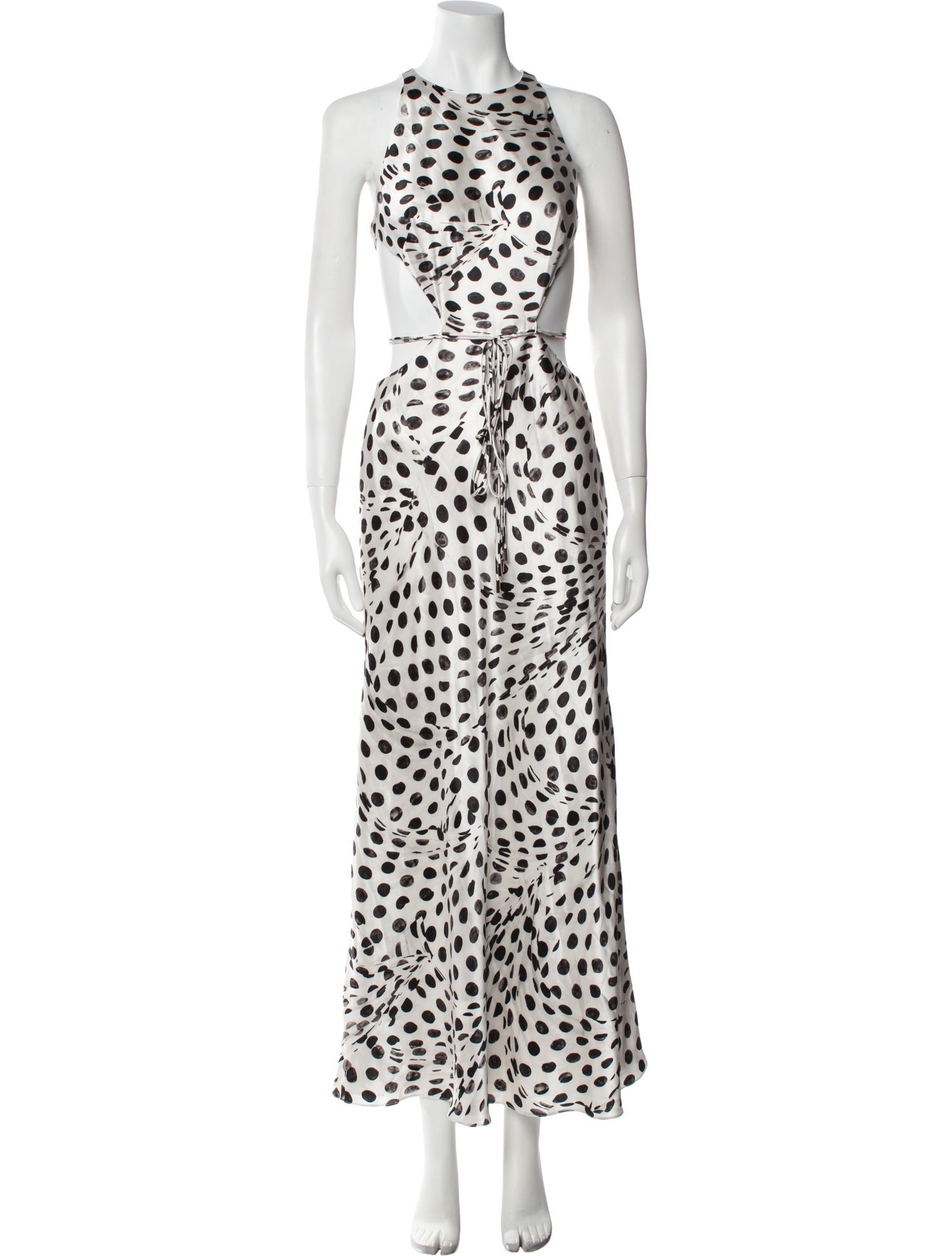 Brandon Maxwell Silk Long Dress