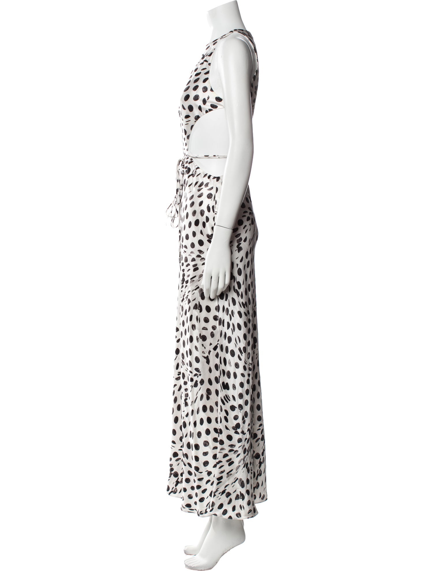 Brandon Maxwell Silk Long Dress