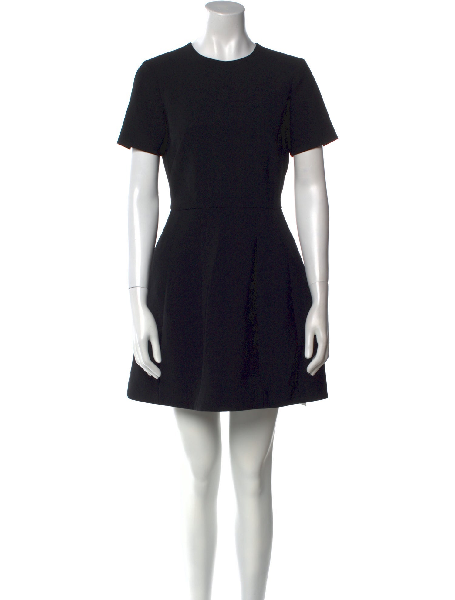 Brandon Maxwell Crew Neck Mini Dress