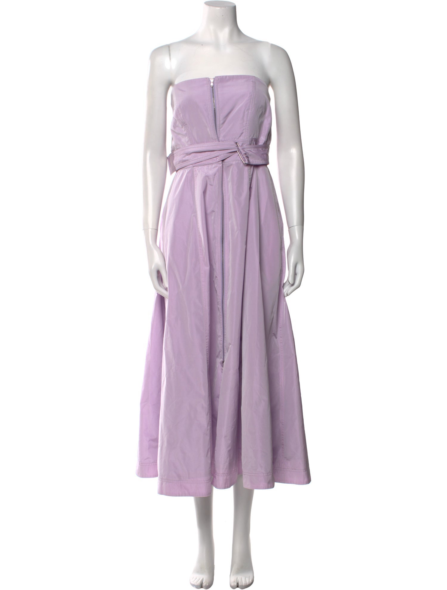 Brandon Maxwell Strapless Midi Length Dress