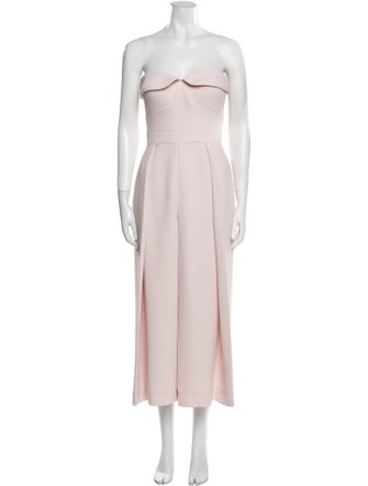 Brandon Maxwell Strapless Jumpsuit