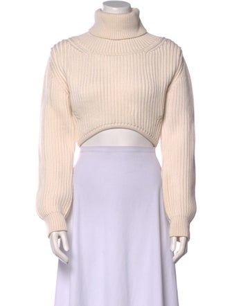 Brandon Maxwell Wool Turtleneck Sweater