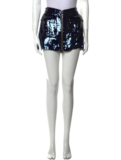 Brandon Maxwell Sequin Embellishments Mini Skirt