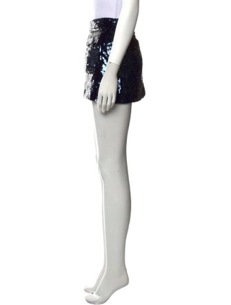 Brandon Maxwell Sequin Embellishments Mini Skirt