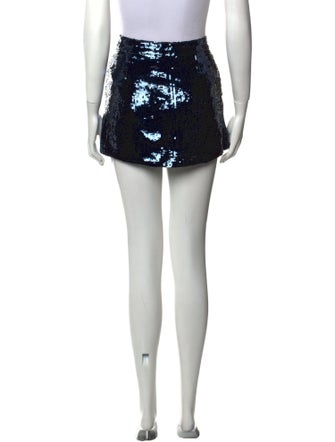 Brandon Maxwell Sequin Embellishments Mini Skirt
