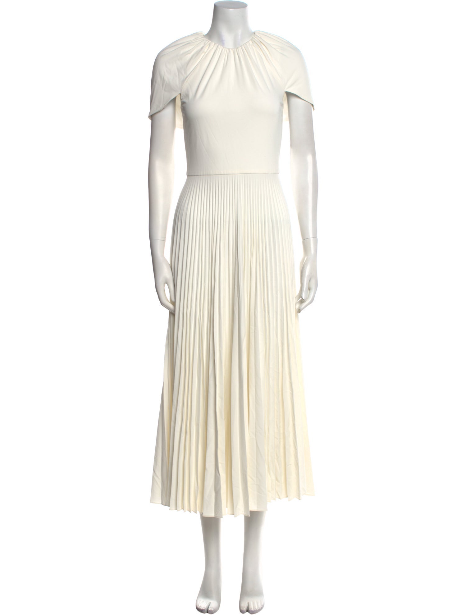 Brandon Maxwell Crew Neck Long Dress