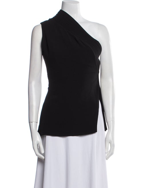 Brandon Maxwell One-Shoulder Sleeveless Top