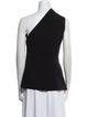 Brandon Maxwell One-Shoulder Sleeveless Top