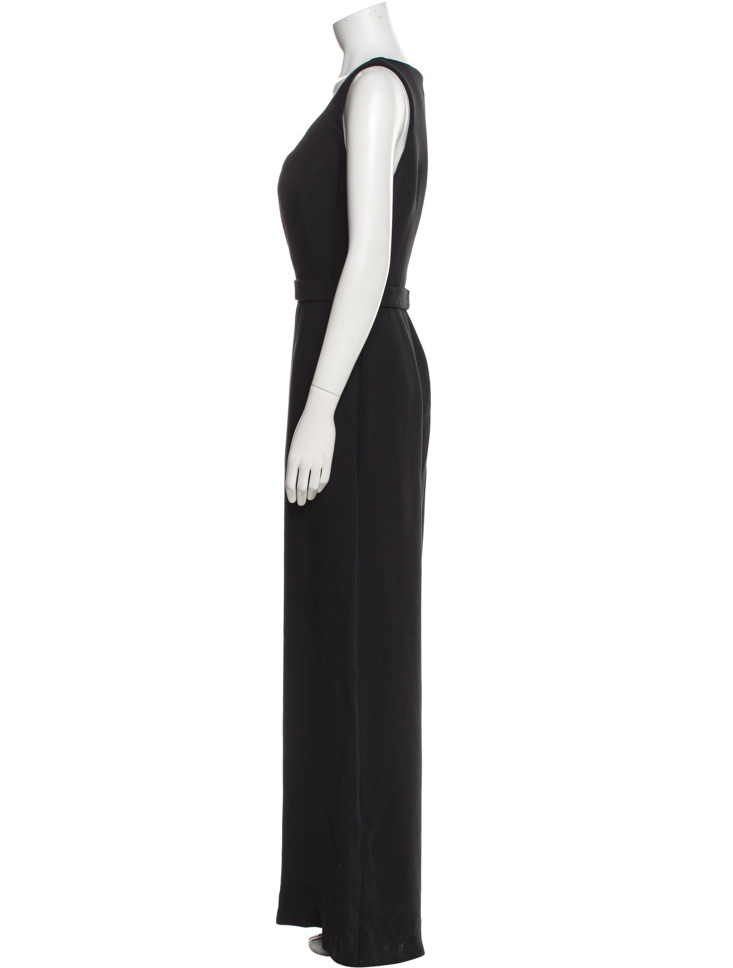 Brandon Maxwell Plunge Neckline Jumpsuit